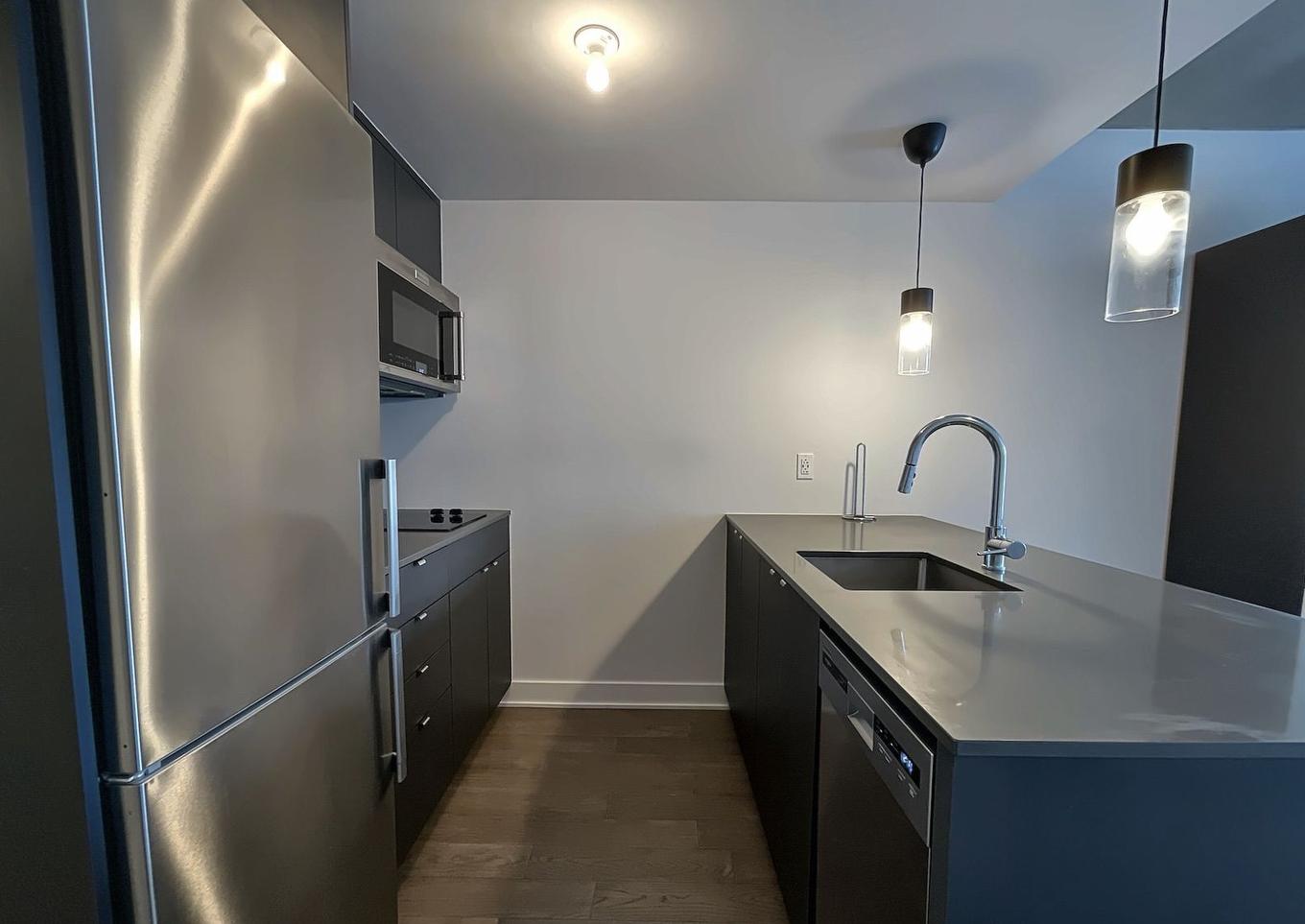 Cuisine - 216-4820 4E Avenue, Montréal (Rosemont/La Petite-Patrie), QC - Indoor Photo Showing Kitchen With Upgraded Kitchen