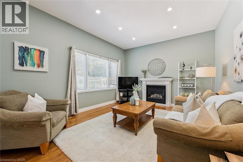 171 Endeavour Drive, Cambridge, ON - Indoor Photo Showing Living Room With Fireplace