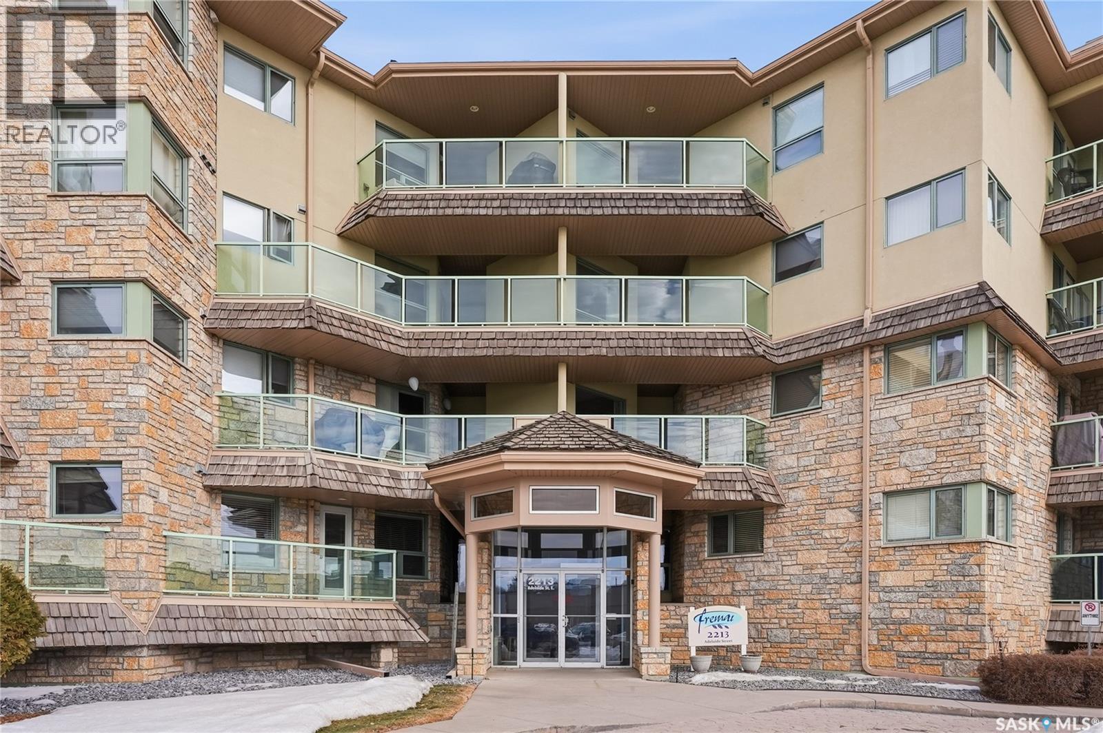 102 2213 Adelaide Street E, Saskatoon, SK - Outdoor With Balcony With Facade