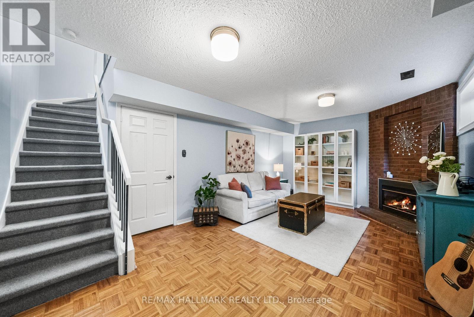 64 Sylvan Valley Way, Toronto, ON - Indoor With Fireplace