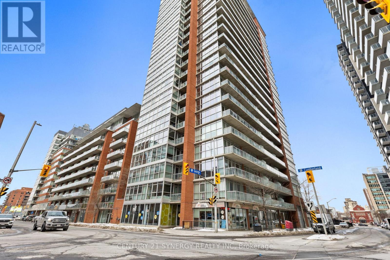 303 - 179 George Street, Ottawa, ON - Outdoor With Balcony With Facade