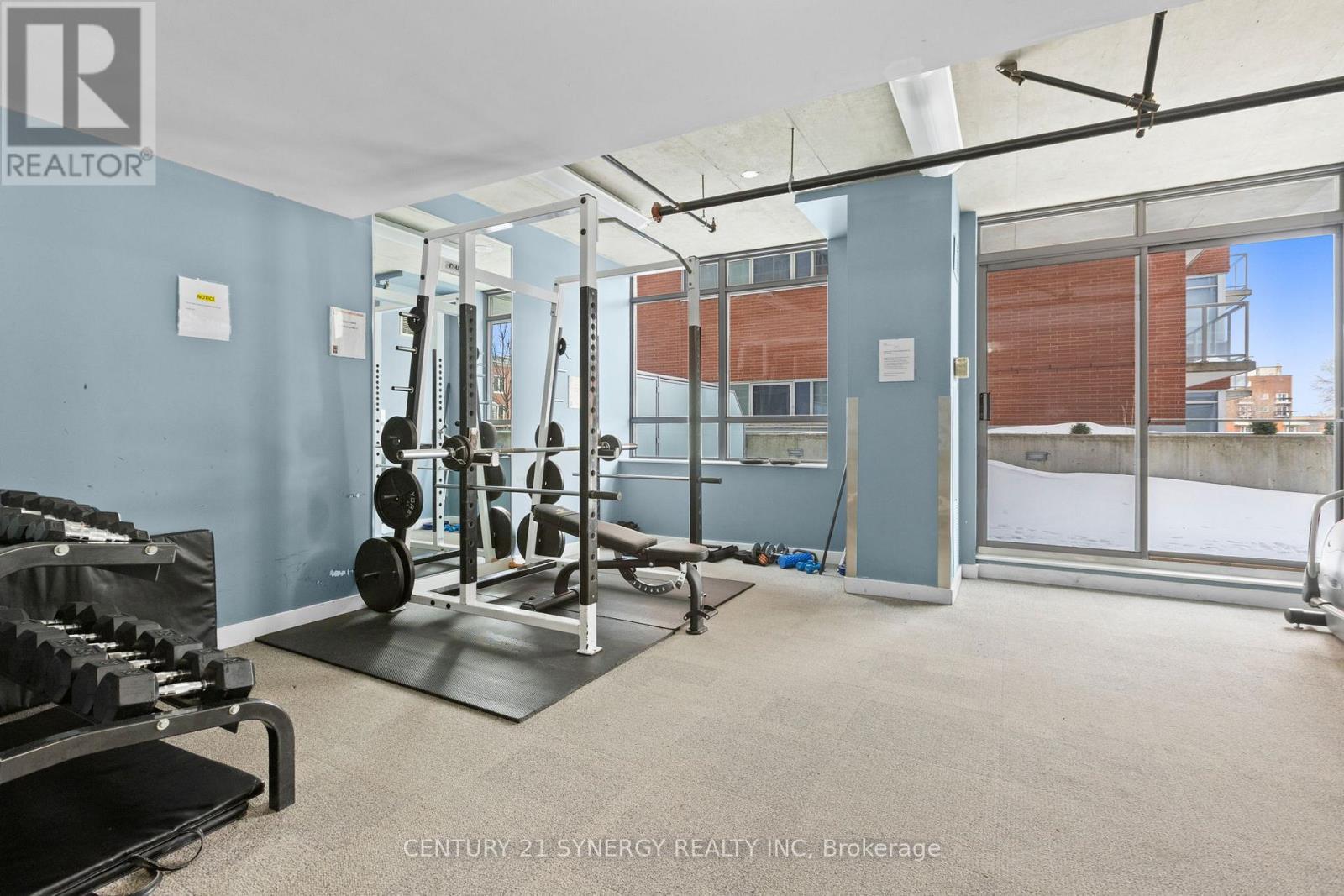 303 - 179 George Street, Ottawa, ON - Indoor Photo Showing Gym Room
