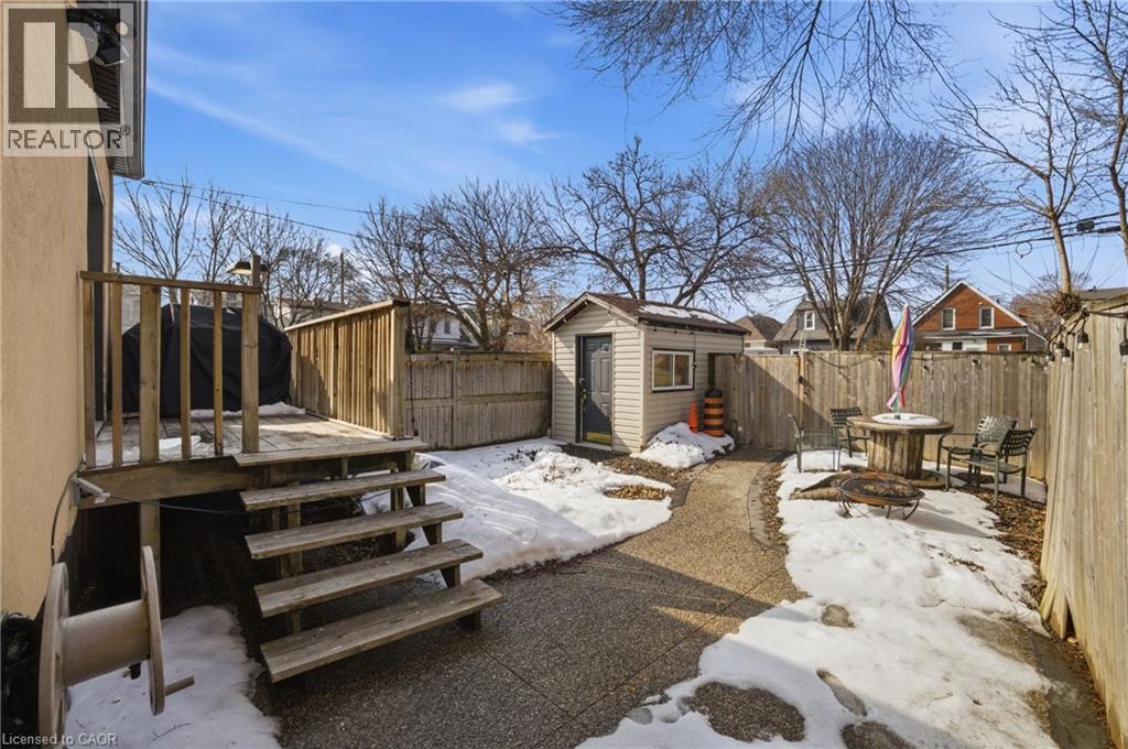 Fully fenced backyard! - 81 Ottawa Street N, Hamilton, ON - Outdoor