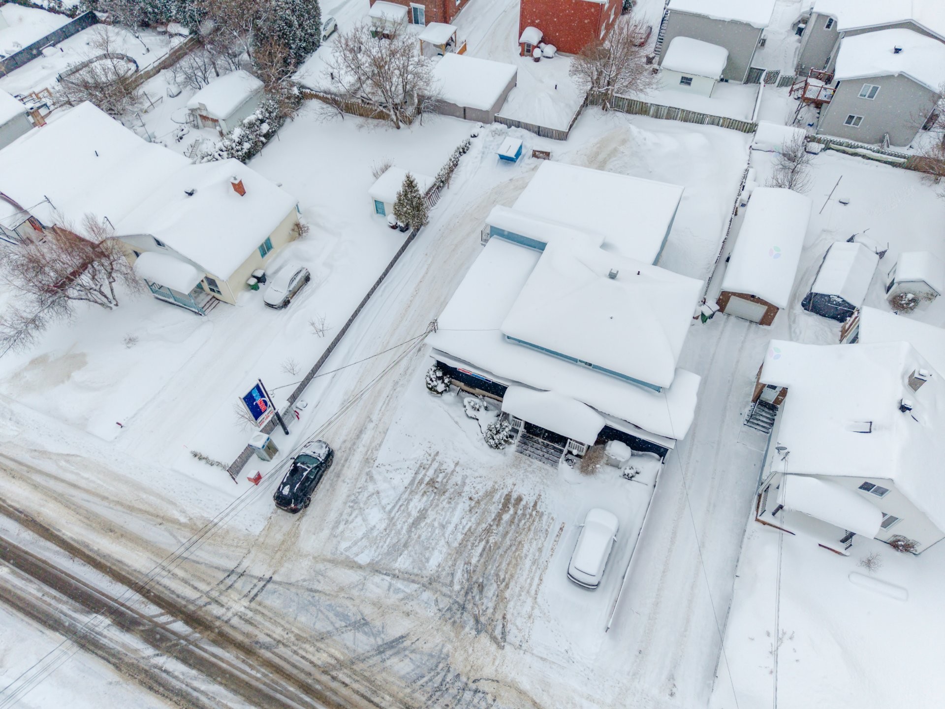 Aerial View - 424 Rue Laurier, Val-Des-Sources, QC - Outdoor With View