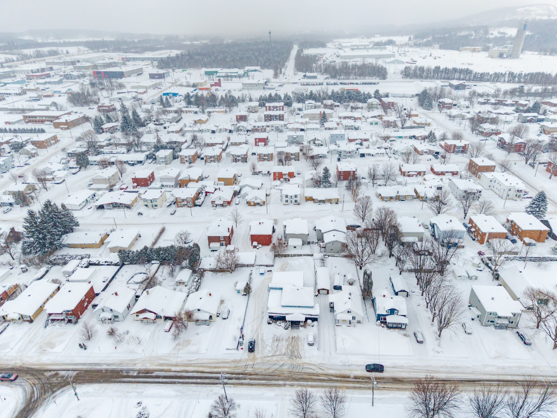 Aerial View - 424 Rue Laurier, Val-Des-Sources, QC - Outdoor With View