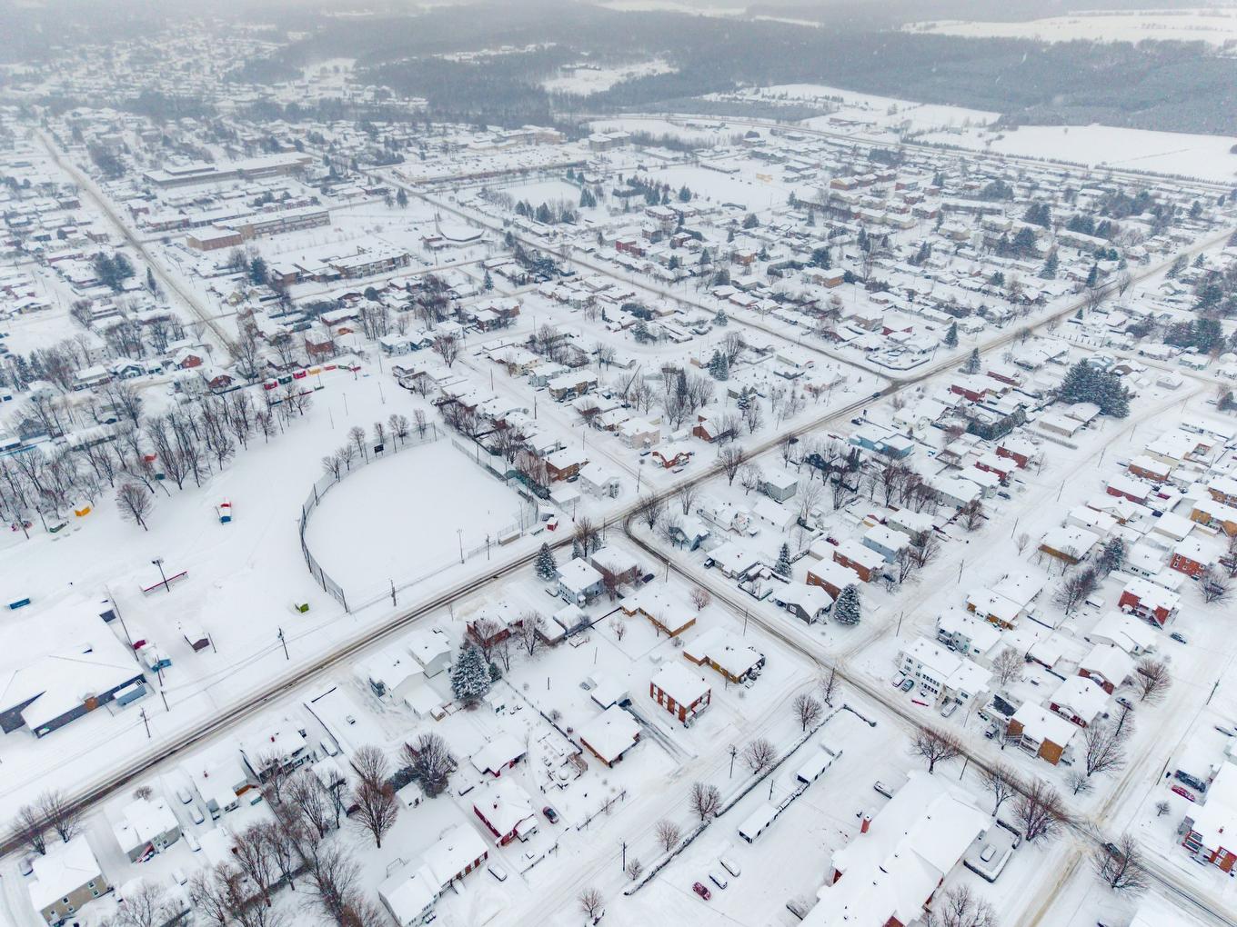 Photo aérienne - 424 Rue Laurier, Val-Des-Sources, QC -