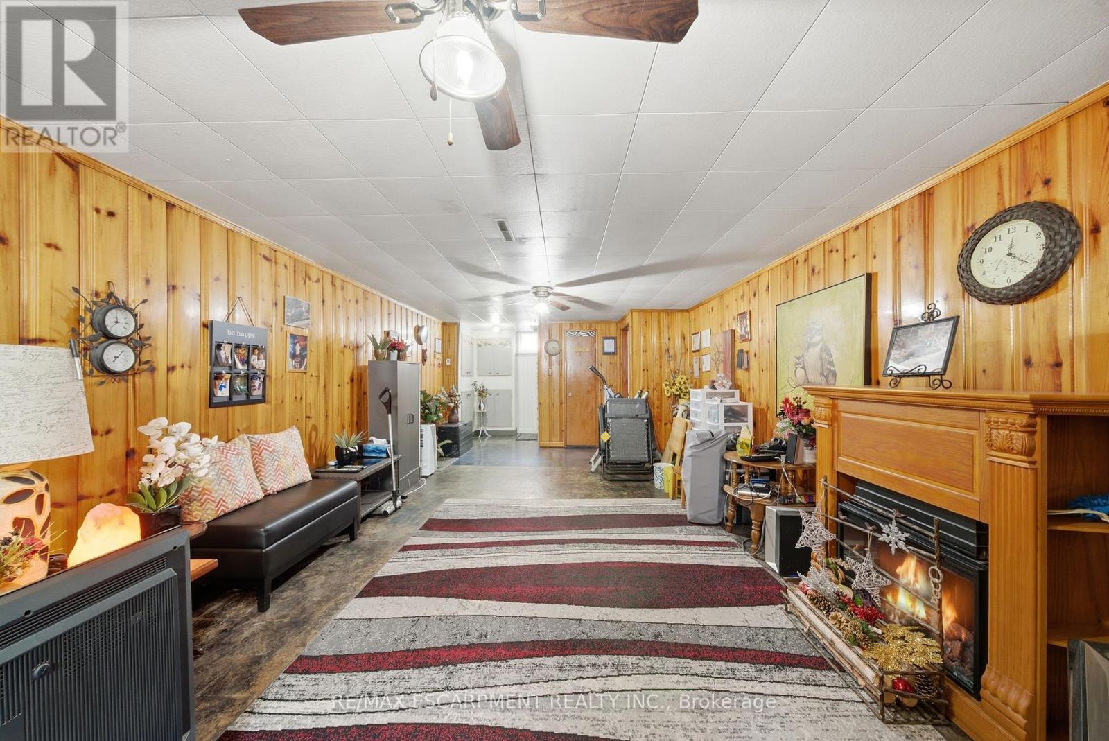 763 Upper Ottawa Street, Hamilton, ON - Indoor Photo Showing Other Room With Fireplace