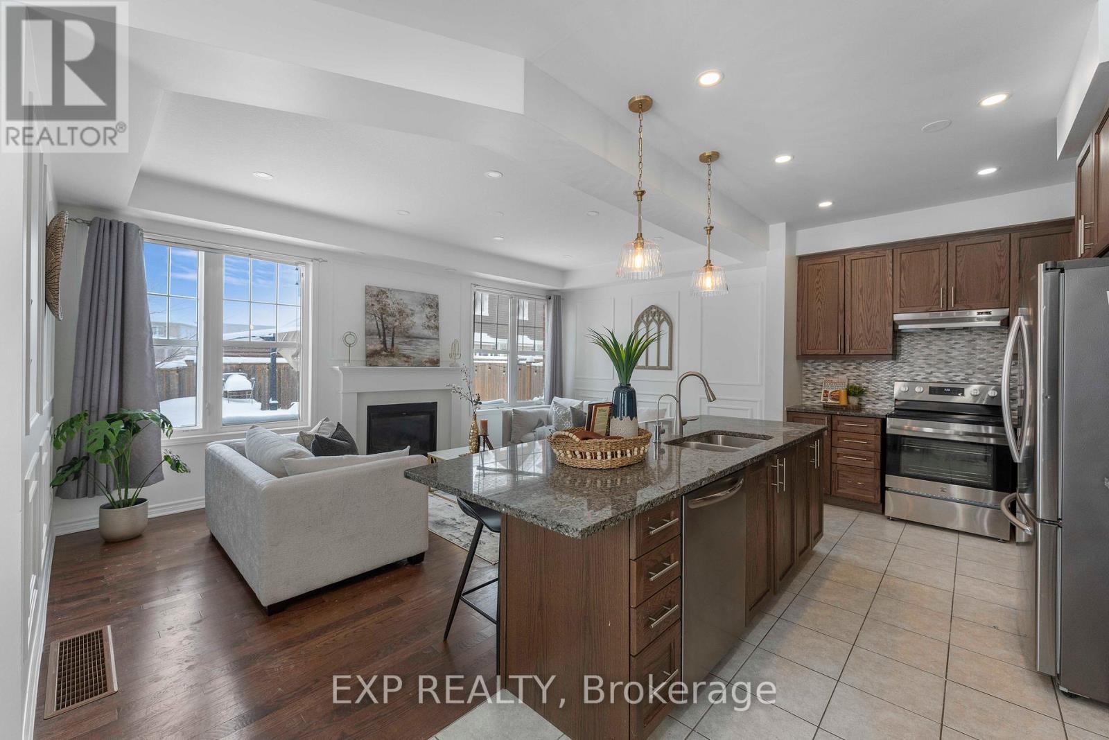 203 Grovehill Crescent, Kitchener, ON - Indoor Photo Showing Other Room With Fireplace