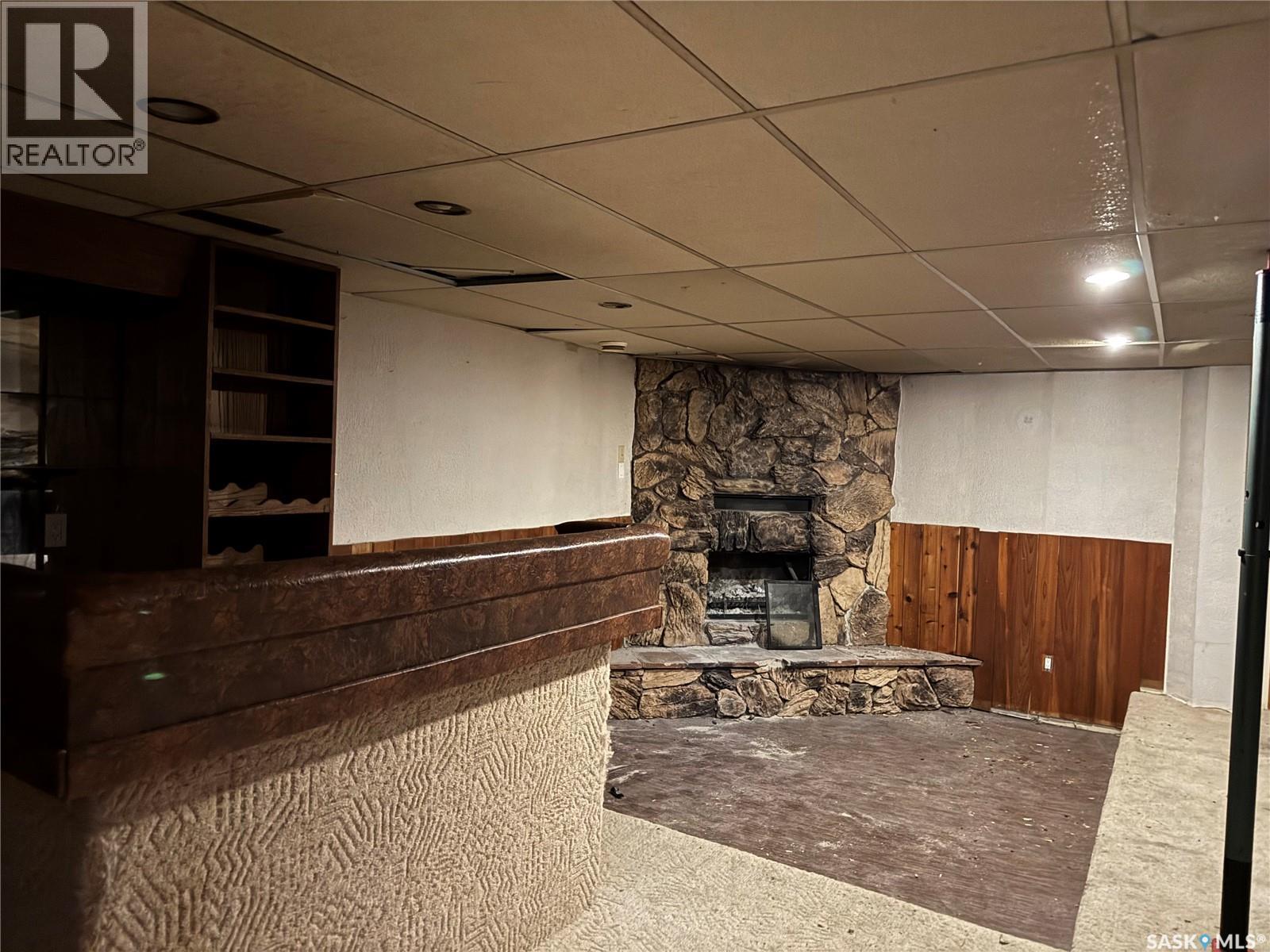 17 Patricia Drive, Coronach, SK - Indoor With Fireplace
