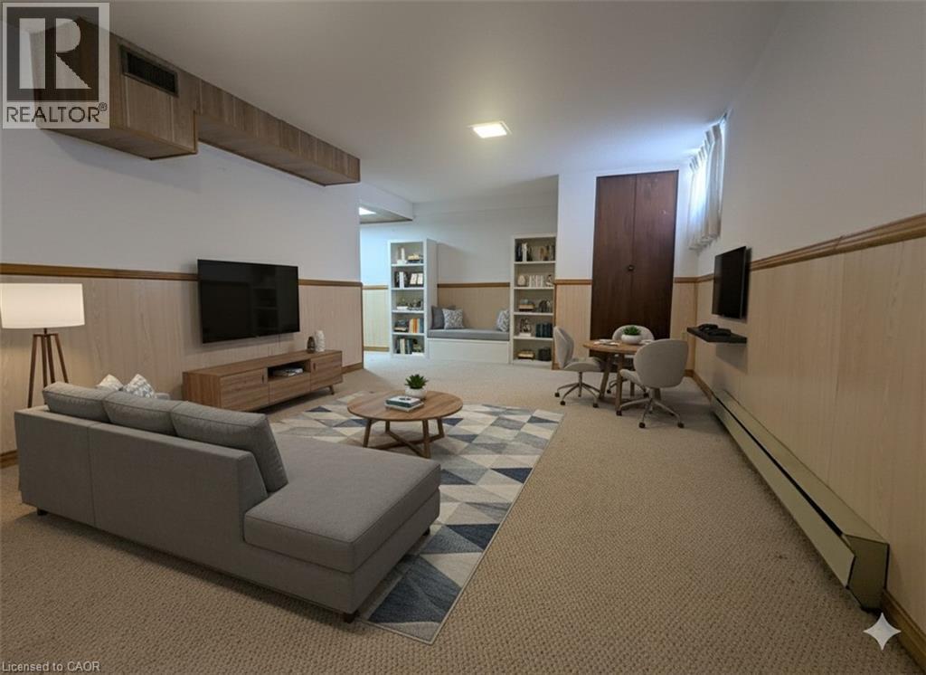 basement- virtually staged - 59 Dunkirk Drive, Hamilton, ON - Indoor