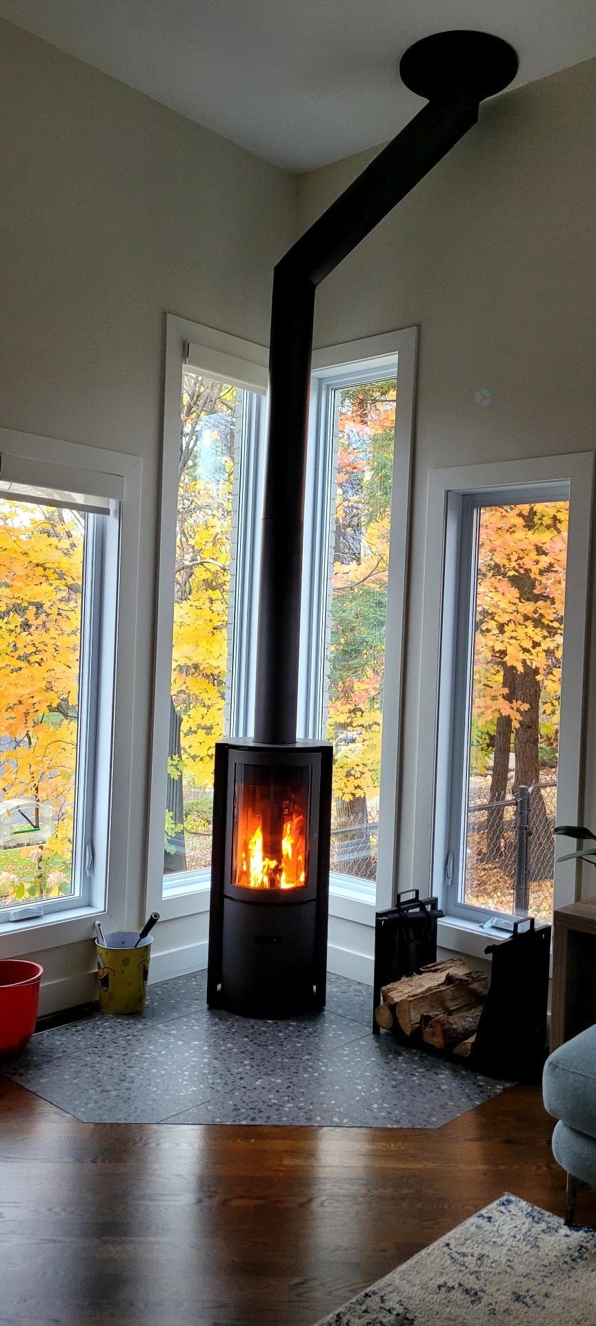 Salon - 25 Rue Carrier, Saint-Mathieu-De-Beloeil, QC - Indoor Photo Showing Living Room With Fireplace