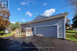 Attached double car garage -