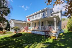 Wrap around to garden doors off dining room -