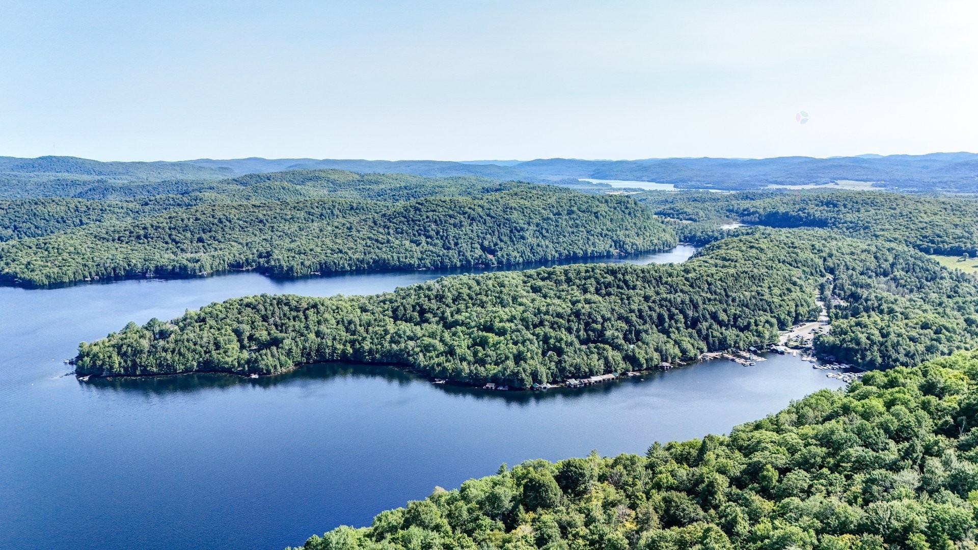 Aerial View - 101 Ch. De Barkmere, Barkmere, QC