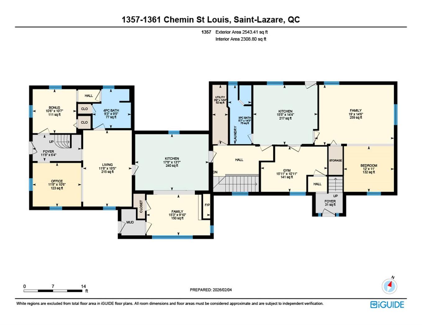 Plan (croquis) - 1357Z - 1361Z Ch. St-Louis, Saint-Lazare, QC