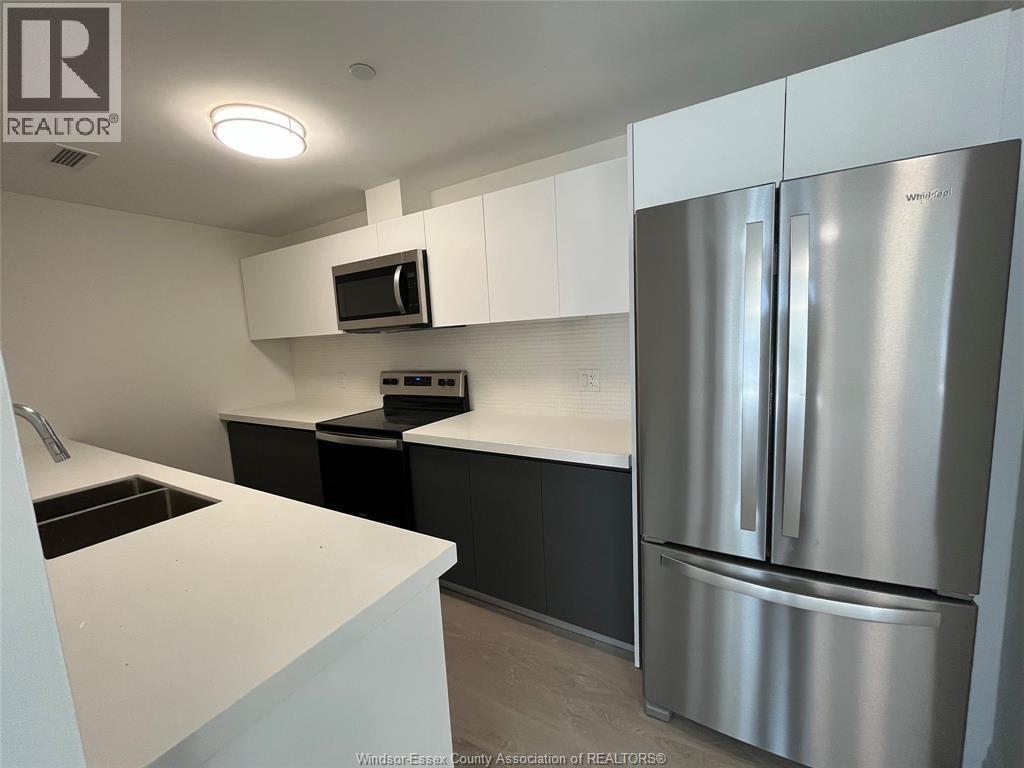 3290 Stella Crescent Unit# 301, Windsor, ON - Indoor Photo Showing Kitchen With Stainless Steel Kitchen With Double Sink
