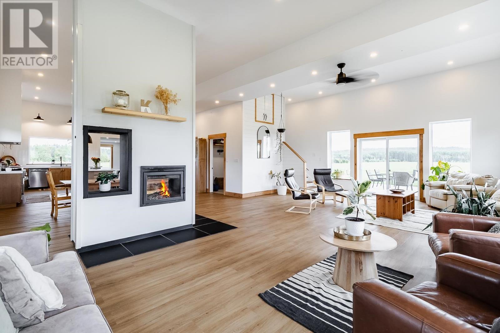 587 Watson Rd, Echo Bay, ON - Indoor Photo Showing Living Room With Fireplace
