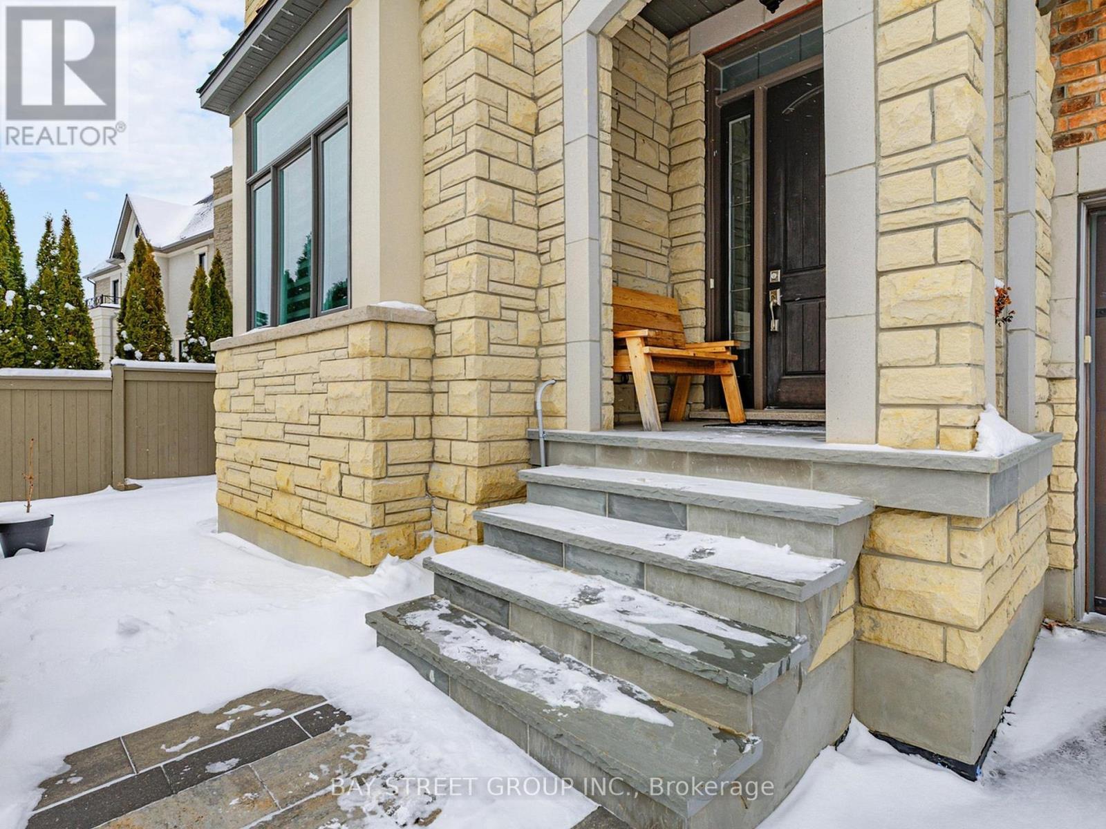Natural Stone Entry with Fiberglass Door - 39 Cairns Gate, King, ON - Outdoor