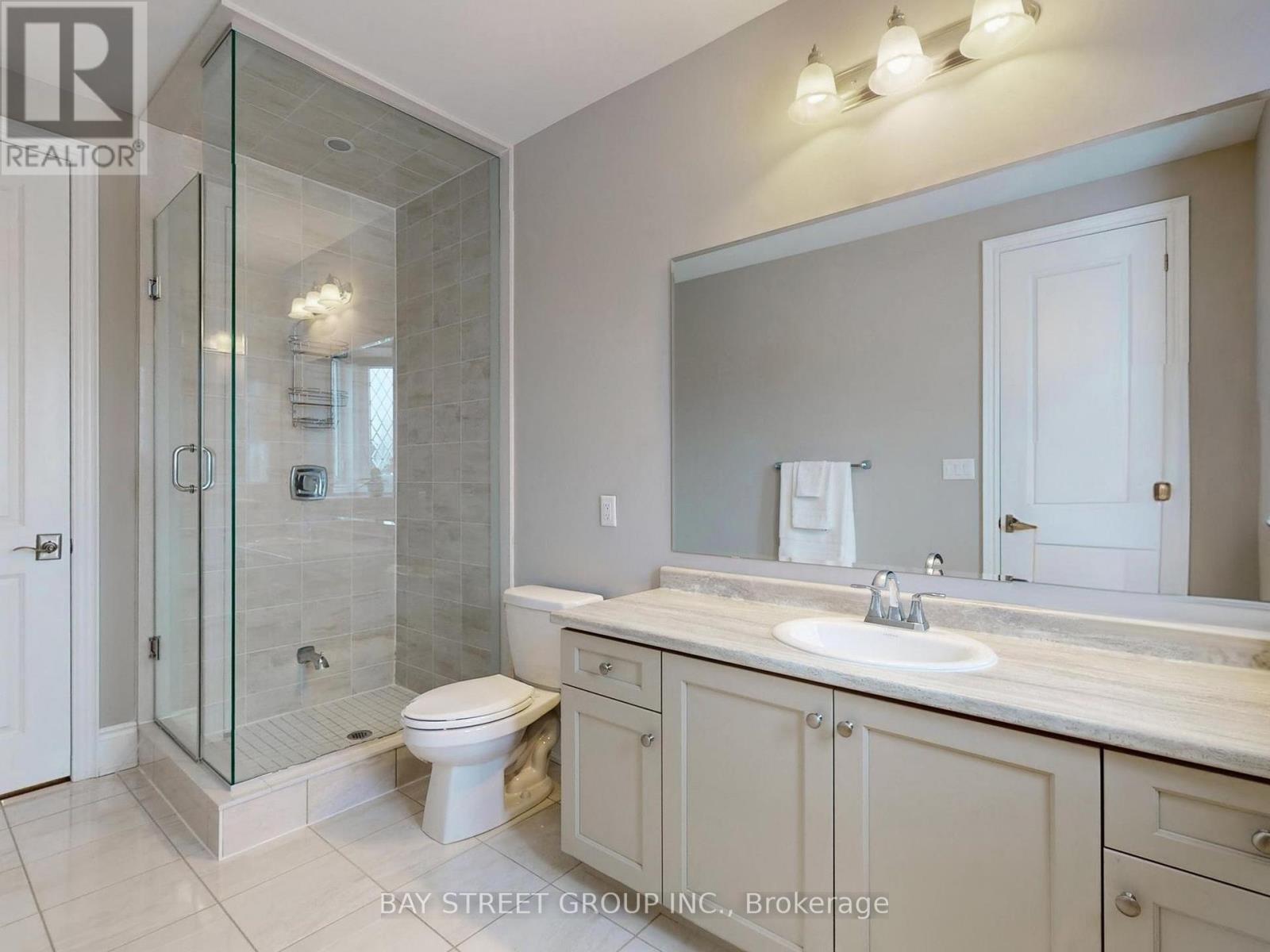 Glass Shower and Plenty & Ample Countertop Space - 39 Cairns Gate, King, ON - Indoor Photo Showing Bathroom