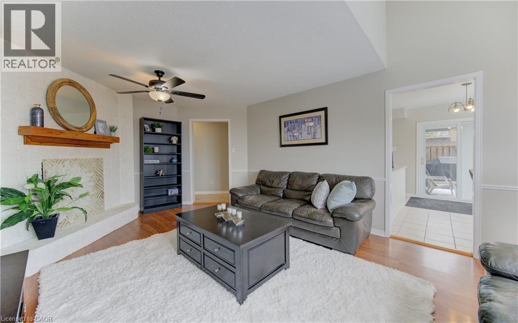 224 Brembel Court, Kitchener, ON - Indoor Photo Showing Living Room With Fireplace