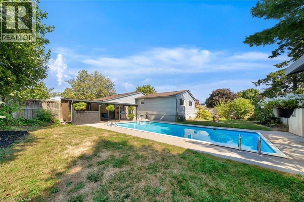 23 Bismark Drive, Cambridge, ON - Outdoor With In Ground Pool With Backyard