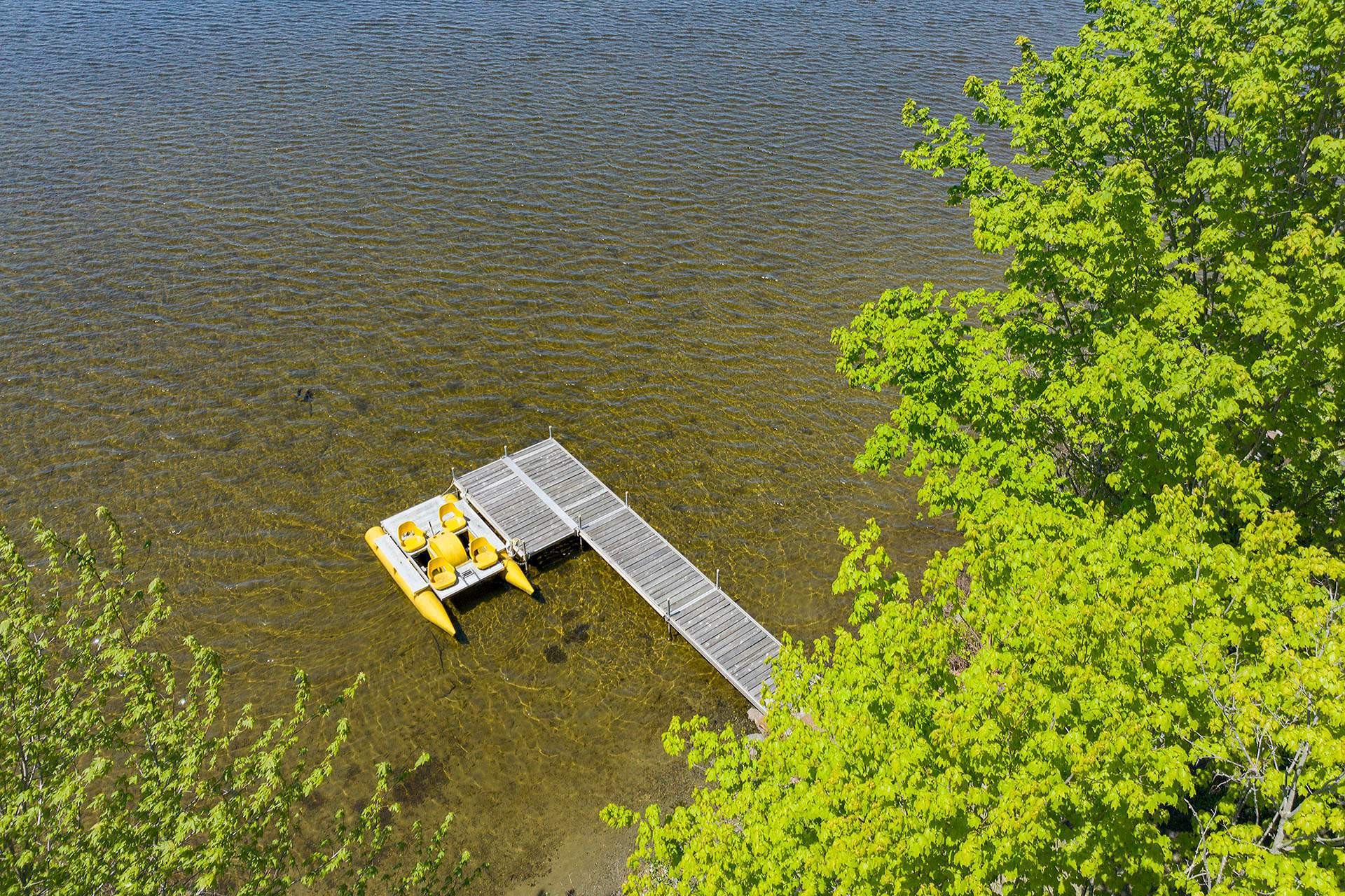Photo aérienne - 230 Rue Larose, Dunham, QC - Outdoor With Body Of Water With View