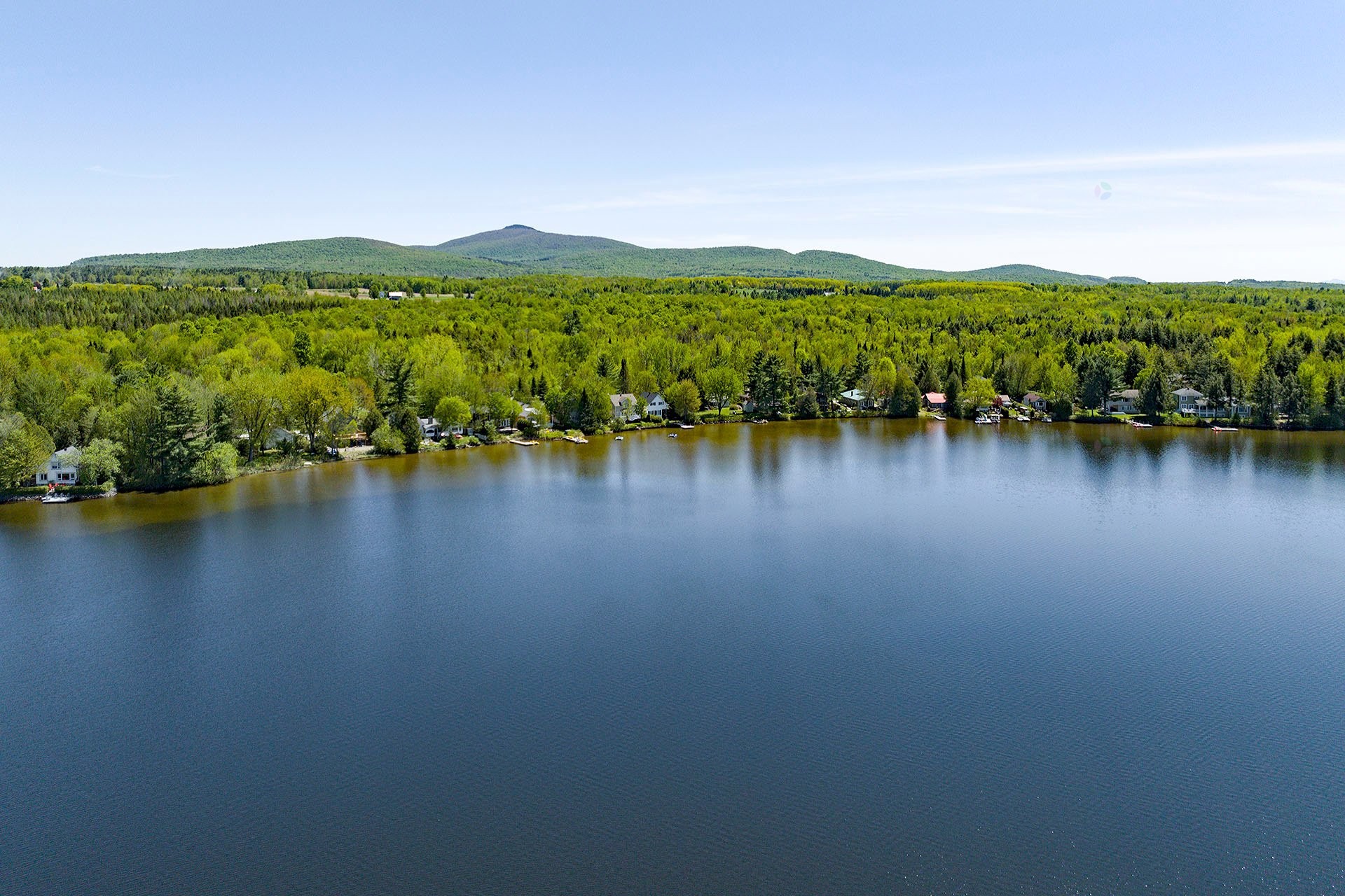 Photo aérienne - 230 Rue Larose, Dunham, QC - Outdoor With Body Of Water With View