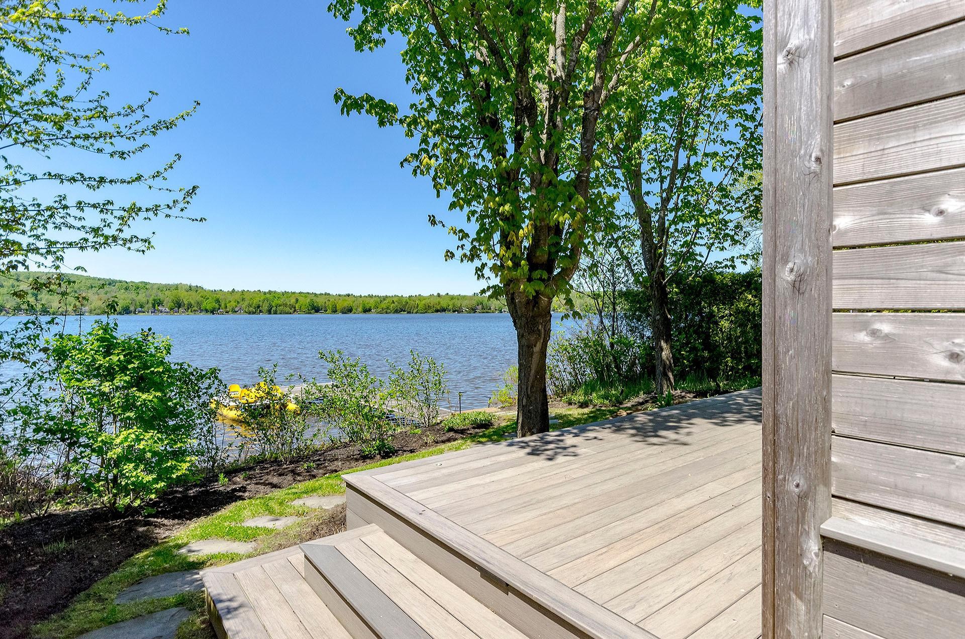 Terrasse - 230 Rue Larose, Dunham, QC - Outdoor With Body Of Water