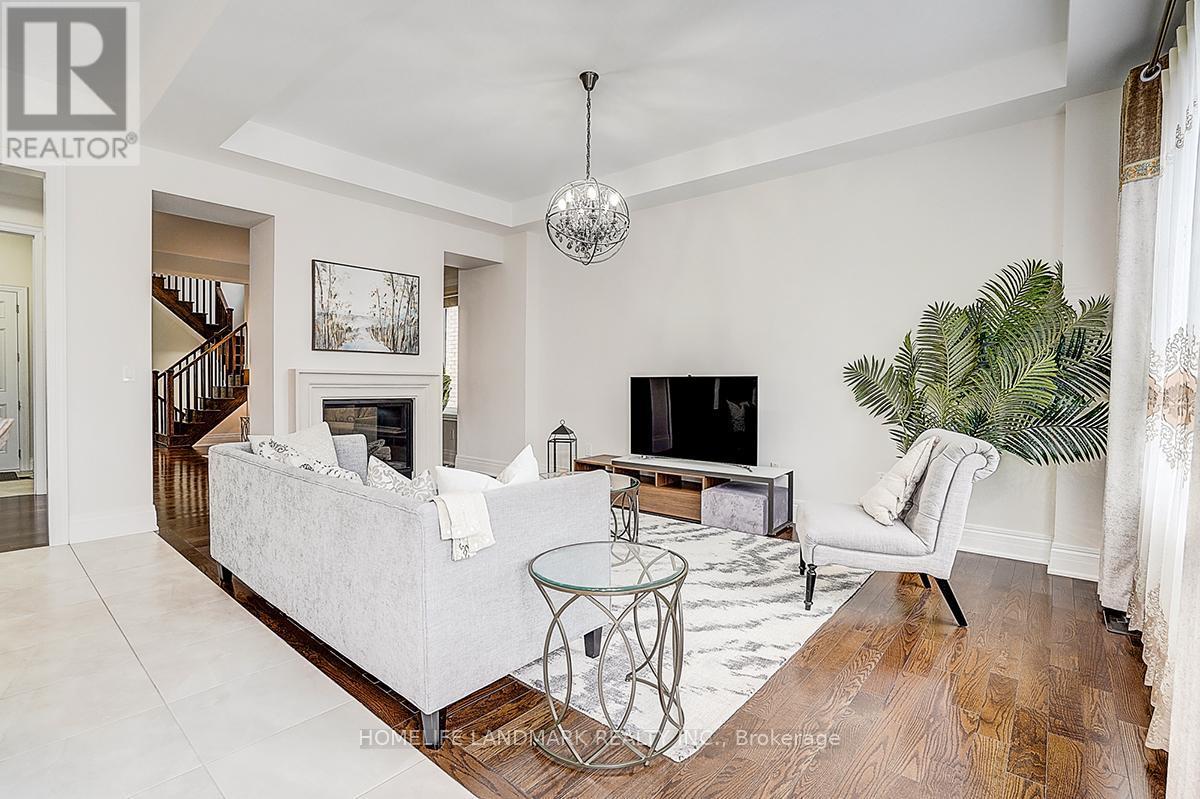 17 Horse Rake Road, Vaughan, ON - Indoor Photo Showing Living Room With Fireplace
