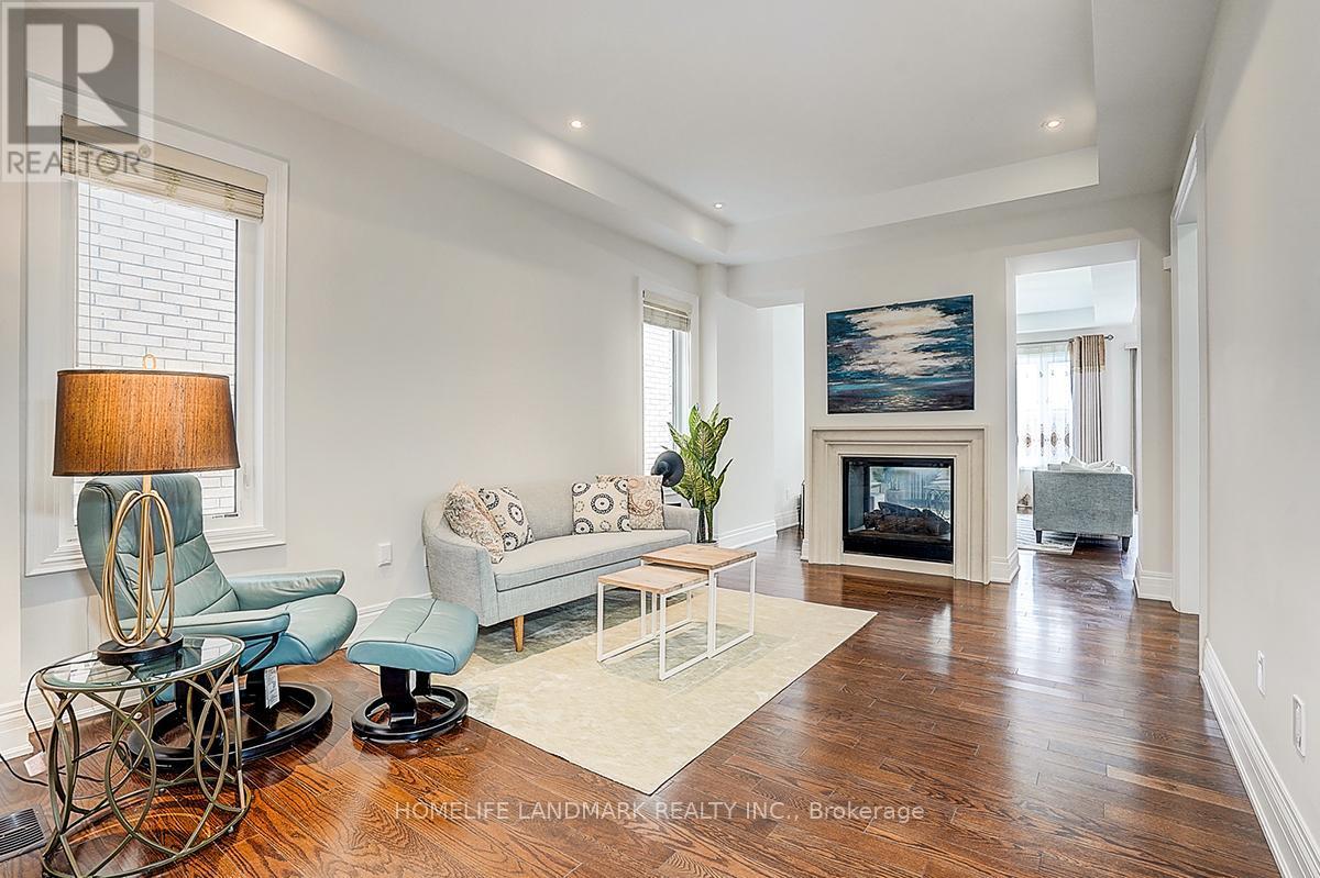 17 Horse Rake Road, Vaughan, ON - Indoor Photo Showing Living Room With Fireplace