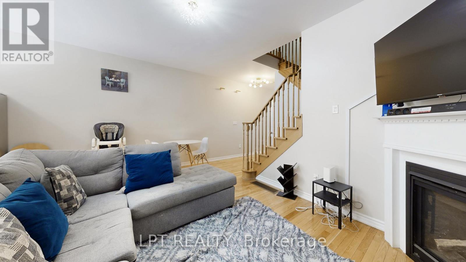 162 Agava Street, Brampton, ON - Indoor Photo Showing Living Room With Fireplace