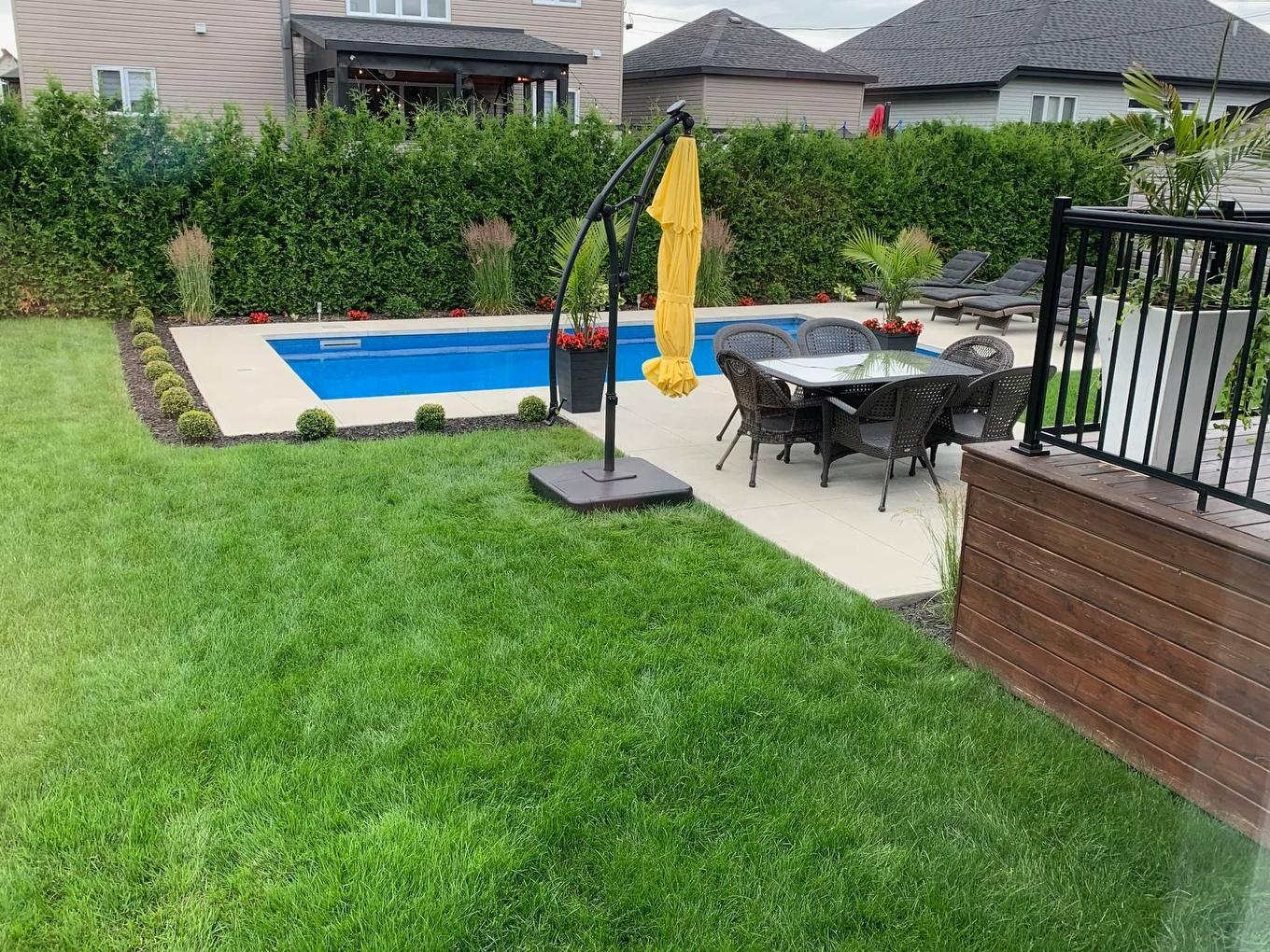 Cour - 13970 Rue Guillaume-Alarie, Mirabel, QC - Outdoor With In Ground Pool With Backyard