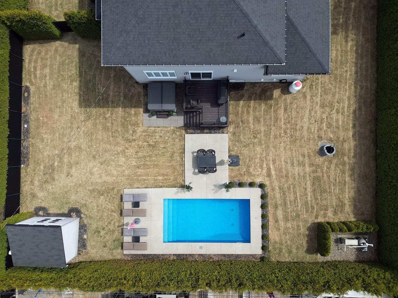 Photo aérienne - 13970 Rue Guillaume-Alarie, Mirabel, QC - Outdoor With In Ground Pool
