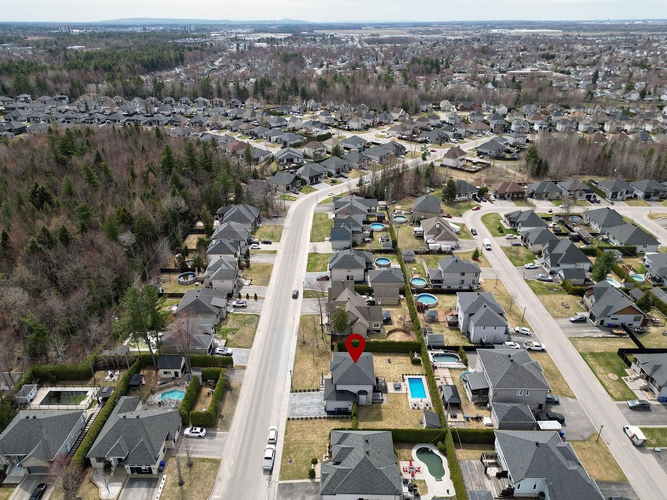 Photo aérienne - 13970 Rue Guillaume-Alarie, Mirabel, QC - Outdoor With View