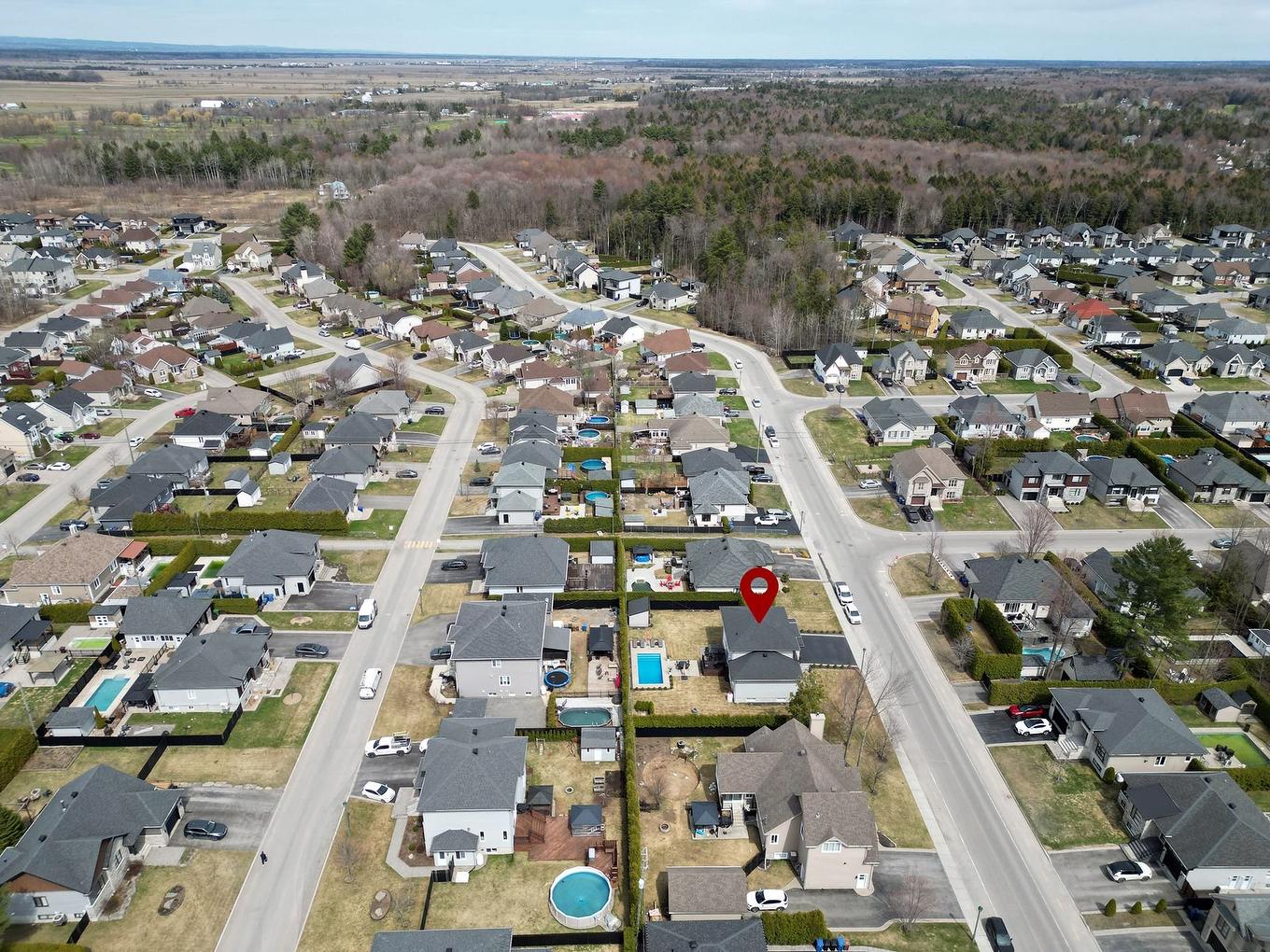 Photo aérienne - 13970 Rue Guillaume-Alarie, Mirabel, QC - Outdoor With View