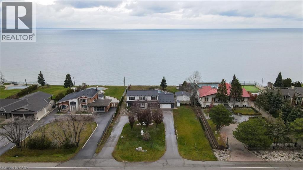 Bird's eye view featuring a water view - 1073 North Service Road, Hamilton, ON - Outdoor With Body Of Water With View