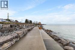 View of dock with a water view -