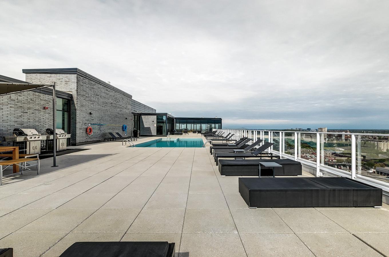 Patio - 1204-1085 Rue Smith, Montréal (Le Sud-Ouest), QC - Outdoor With In Ground Pool