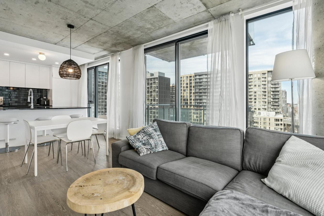 Overall view - 1209-1165 Rue Wellington, Montréal (Le Sud-Ouest), QC - Indoor Photo Showing Living Room