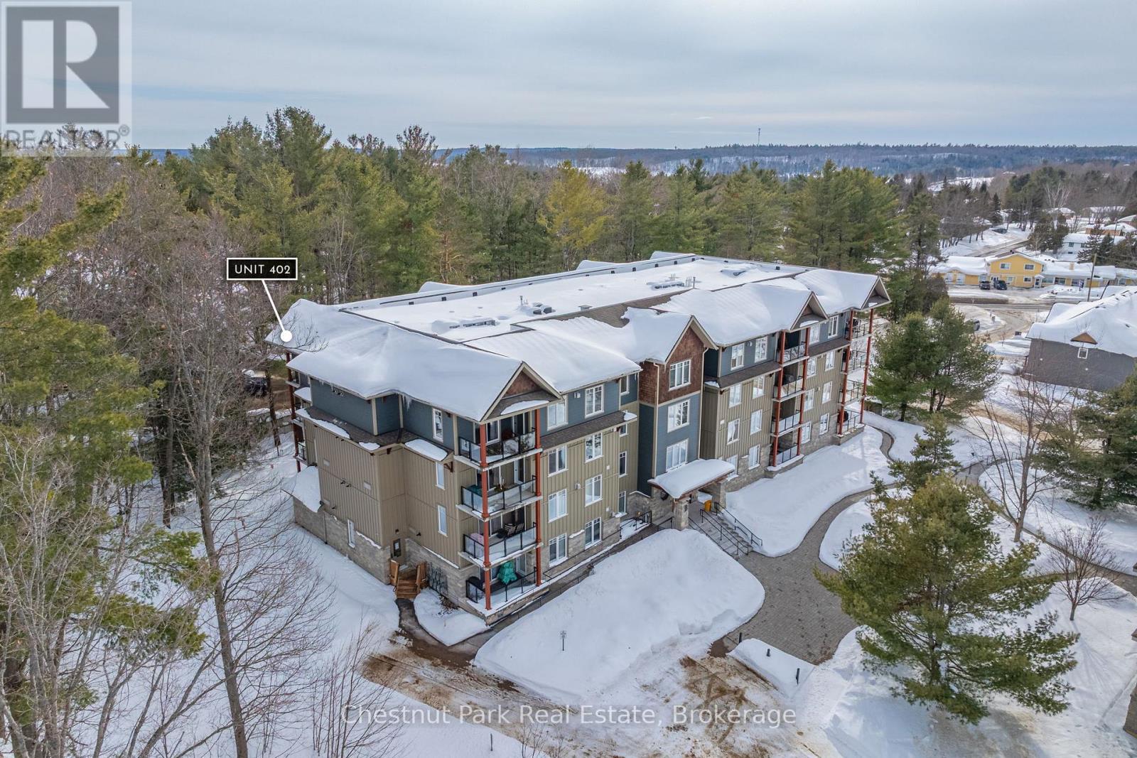402 - 391B Manitoba Street, Bracebridge (Macaulay), ON - Outdoor With Balcony With View