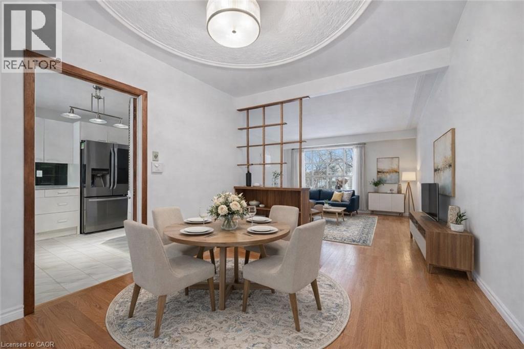 Virtually staged - 123 Lorraine Avenue, Kitchener, ON - Indoor Photo Showing Dining Room