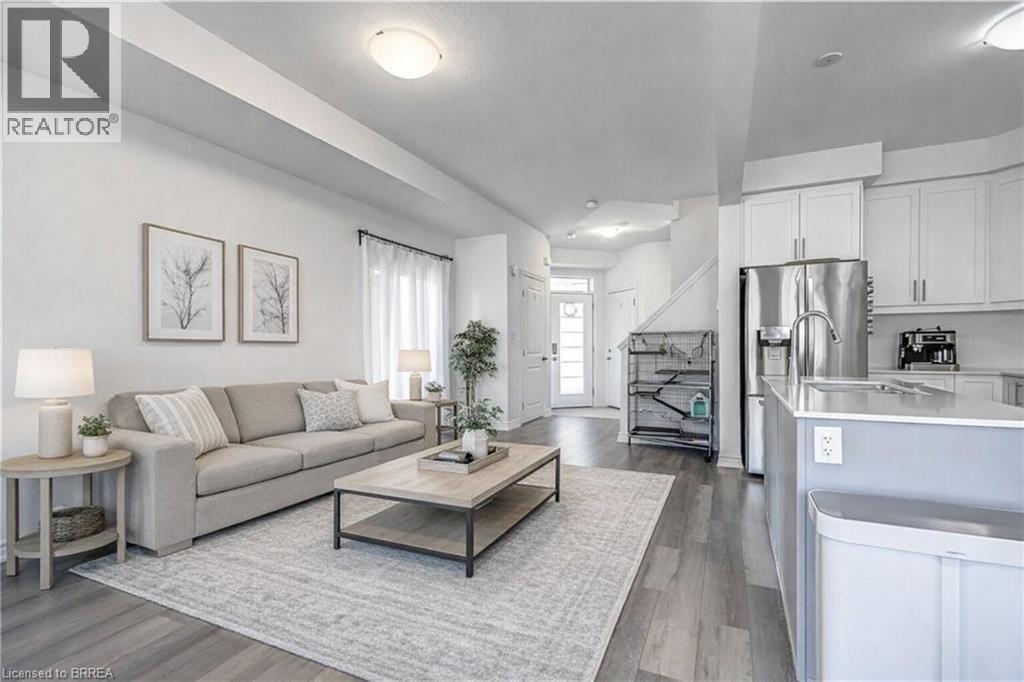 VIRTUAL STAGING - 29 Bellhouse Avenue, Brantford, ON - Indoor Photo Showing Living Room