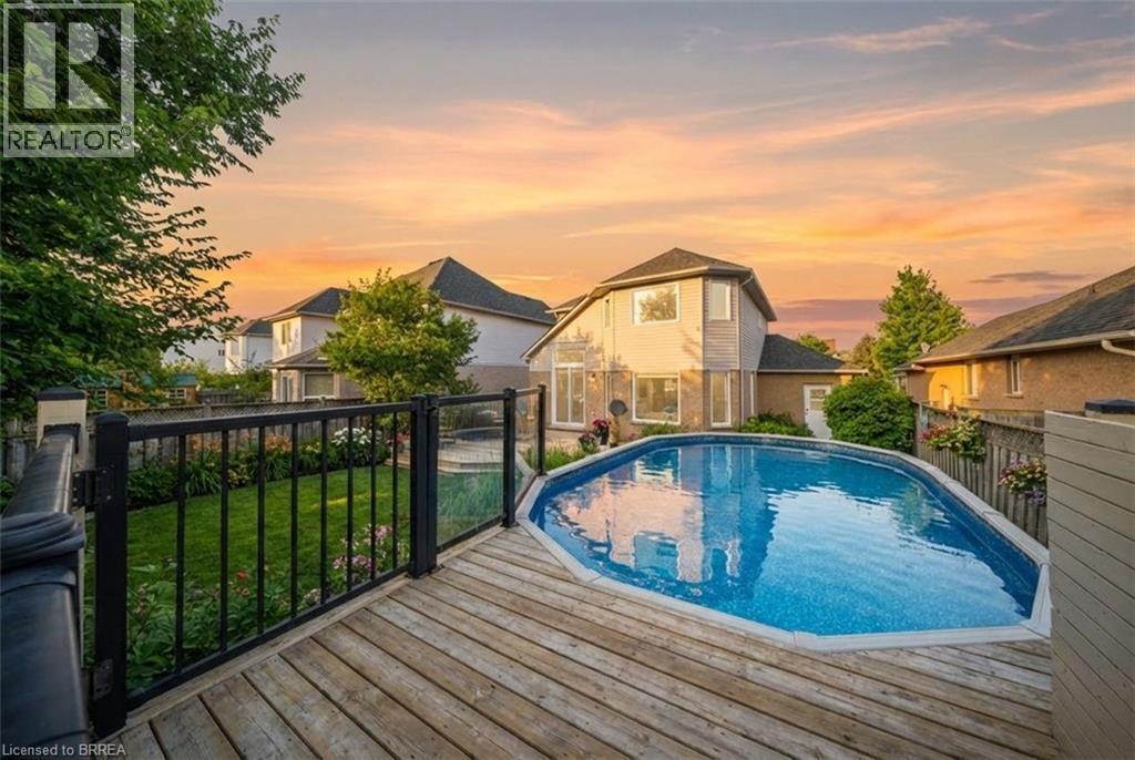 67 Wadsworth Crescent, Cambridge, ON - Outdoor With Above Ground Pool With Deck Patio Veranda