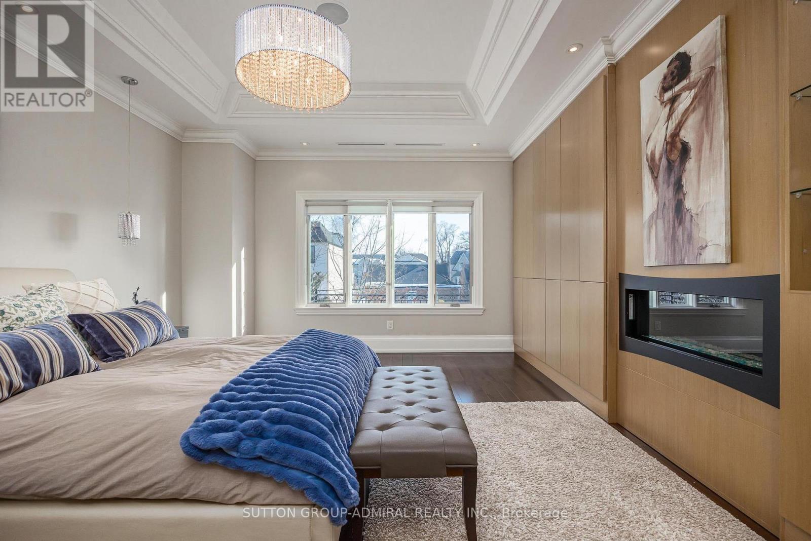 669 Bedford Park Avenue, Toronto, ON - Indoor Photo Showing Bedroom With Fireplace