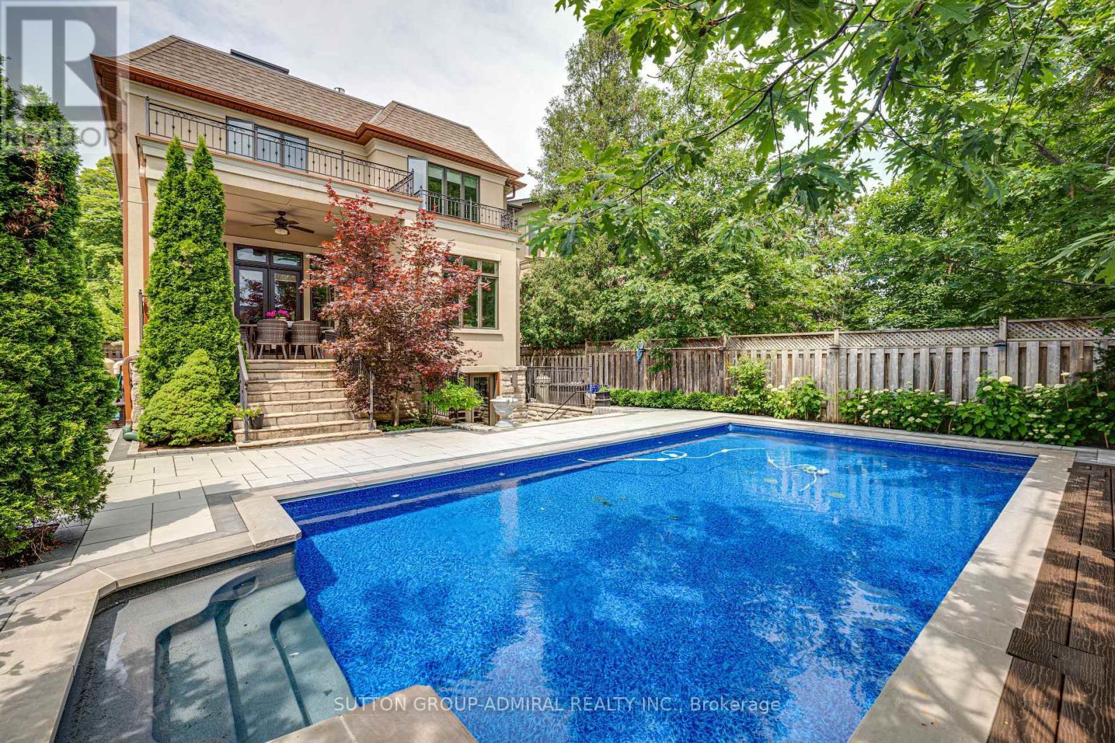 669 Bedford Park Avenue, Toronto, ON - Outdoor With In Ground Pool With Deck Patio Veranda With Backyard