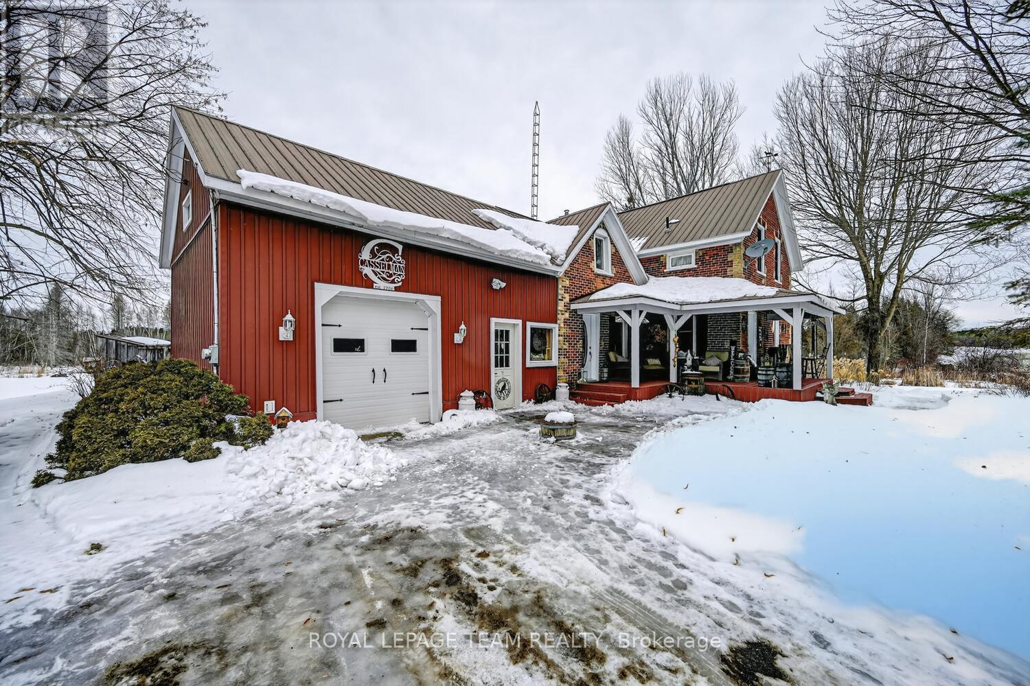 WINTER FRONT Farmhouse - 3322 Cedar Grove Road, Edwardsburgh/Cardinal, ON - Outdoor