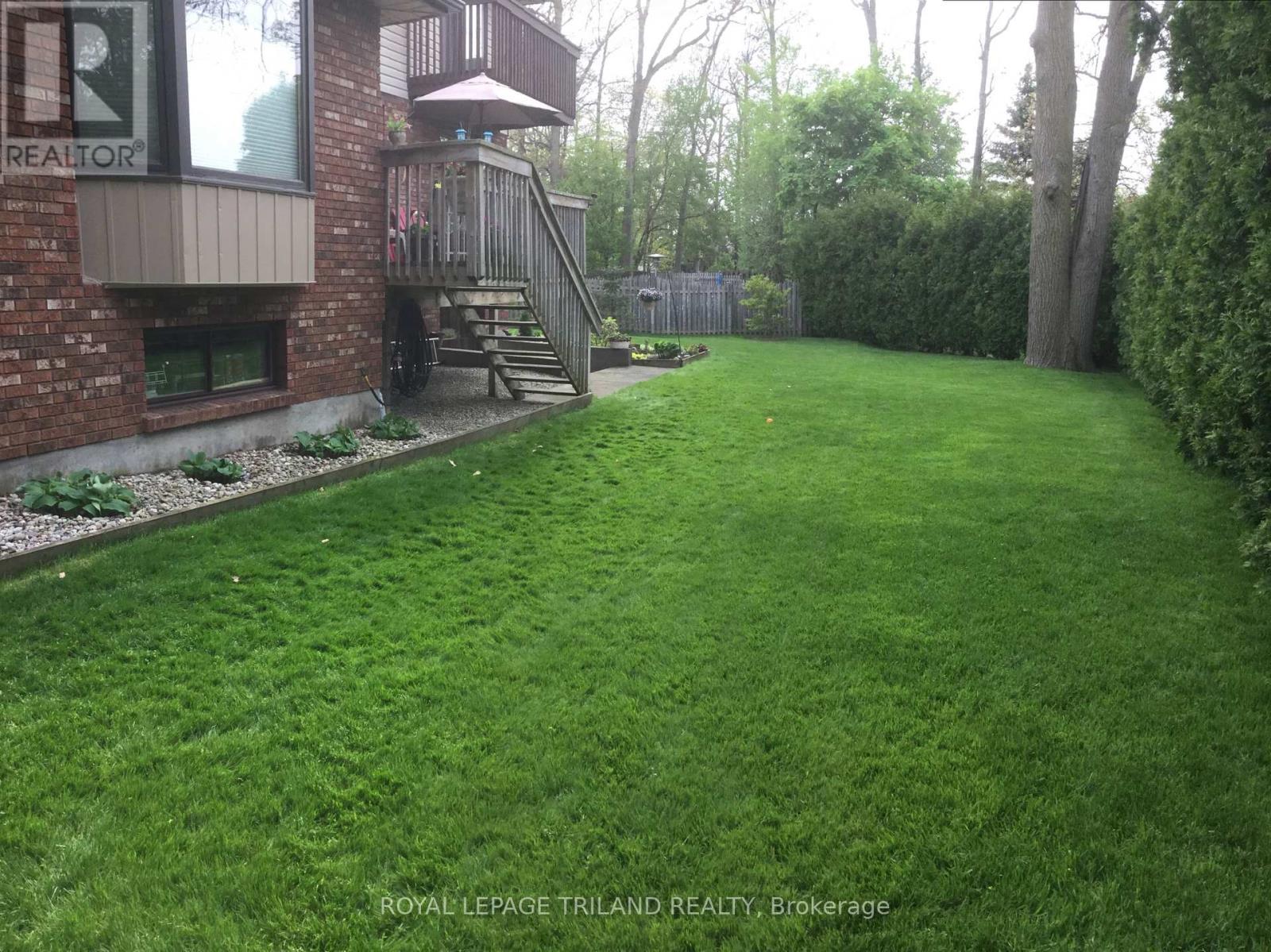 Backyard: View from the Back Corner of the Lot - 126 Somerset Road, London South (South K), ON - Outdoor