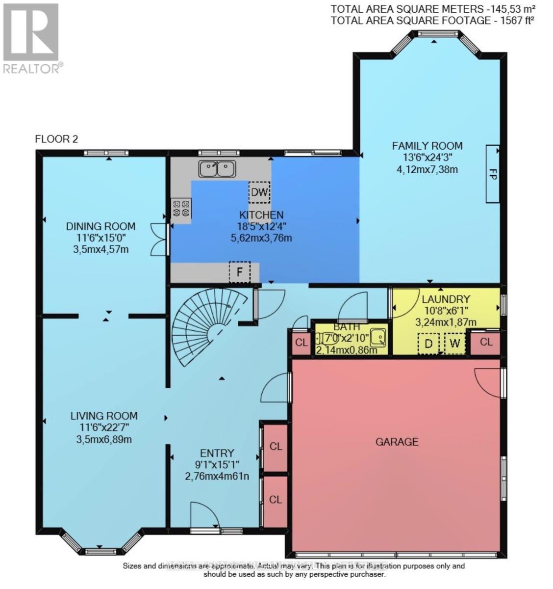 Main Floor: Floor Plan - 126 Somerset Road, London South (South K), ON - Other