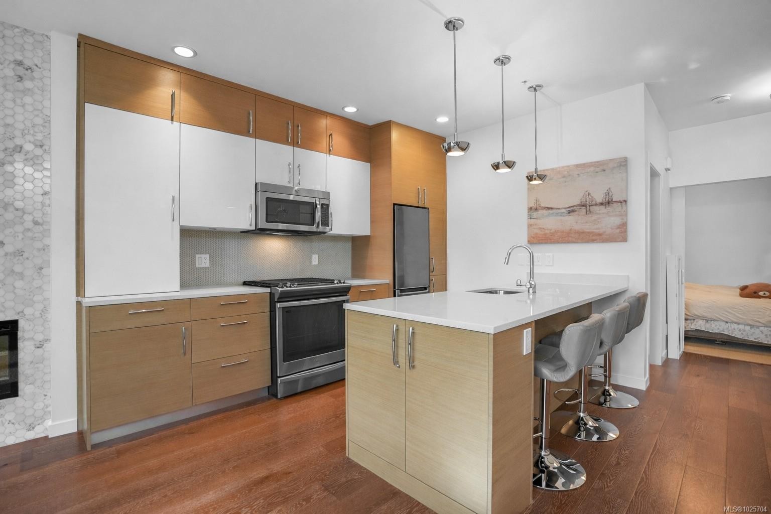 102-1014 Park Blvd, Victoria, BC - Indoor Photo Showing Kitchen With Upgraded Kitchen