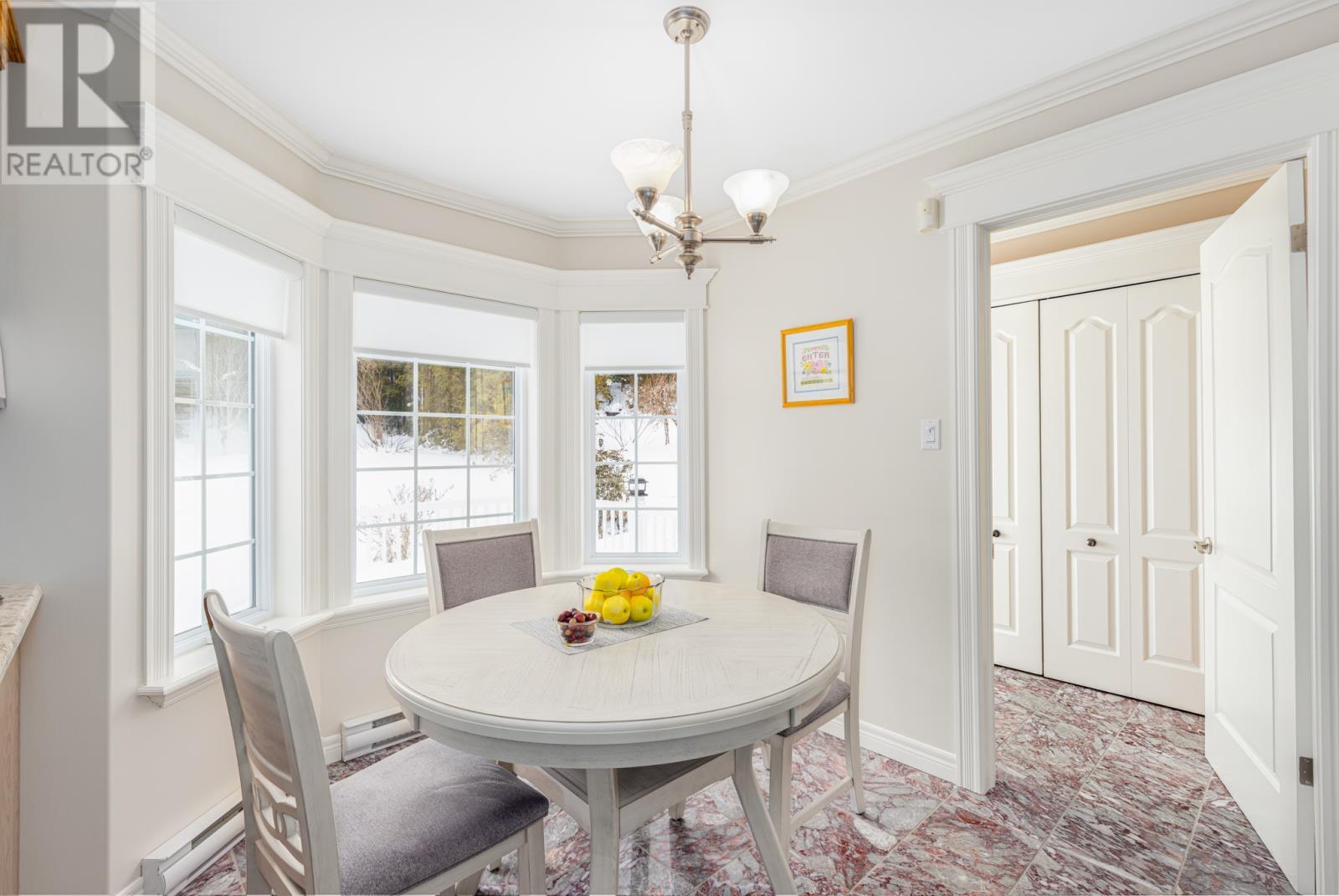 Kitchen Breakfast Bay - 3 Topsail Heights, Conception Bay South, NL - Indoor Photo Showing Dining Room